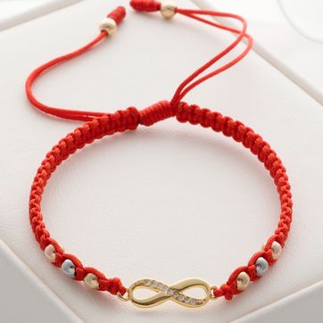 Imagen del producto Manilla infinito tres oros 4mmm