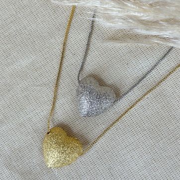 Imagen del producto Cadena corazón escarcha 