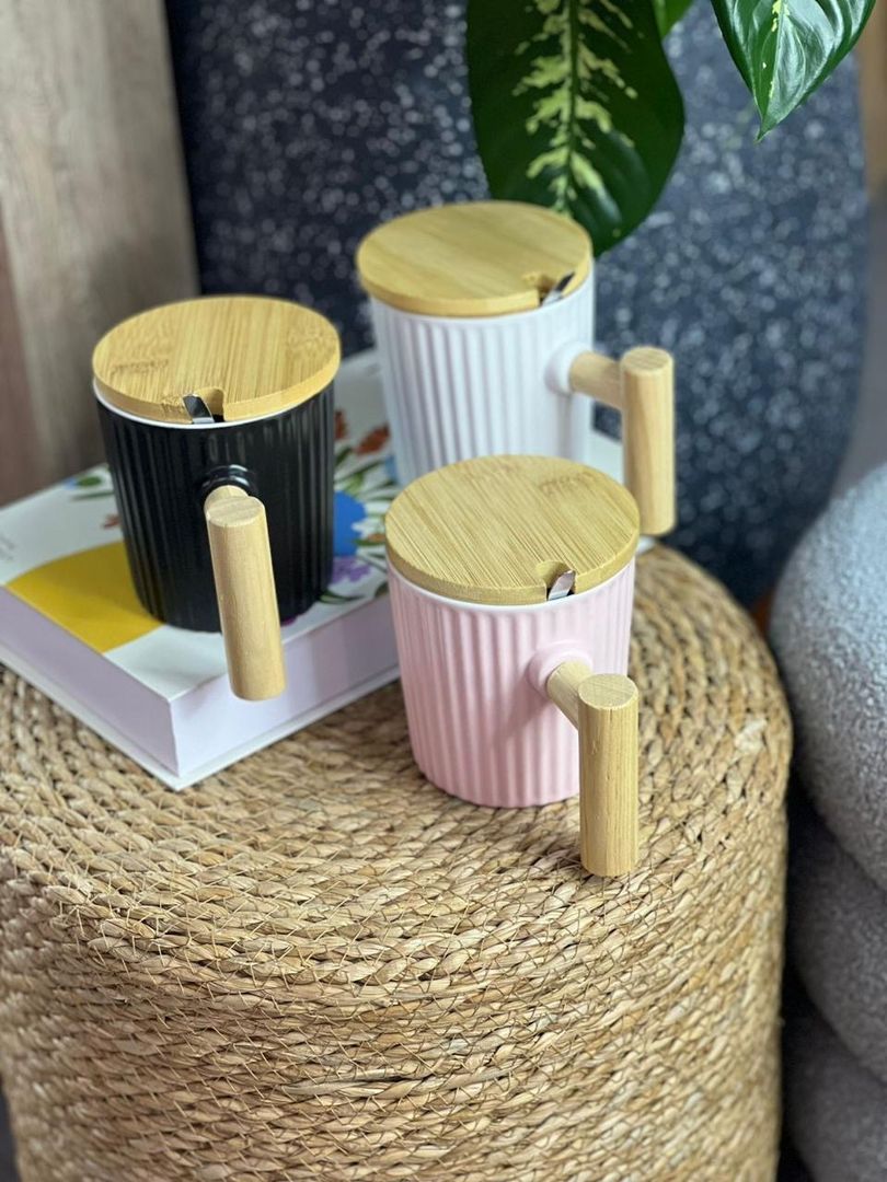 Mug con tapa pasteles 