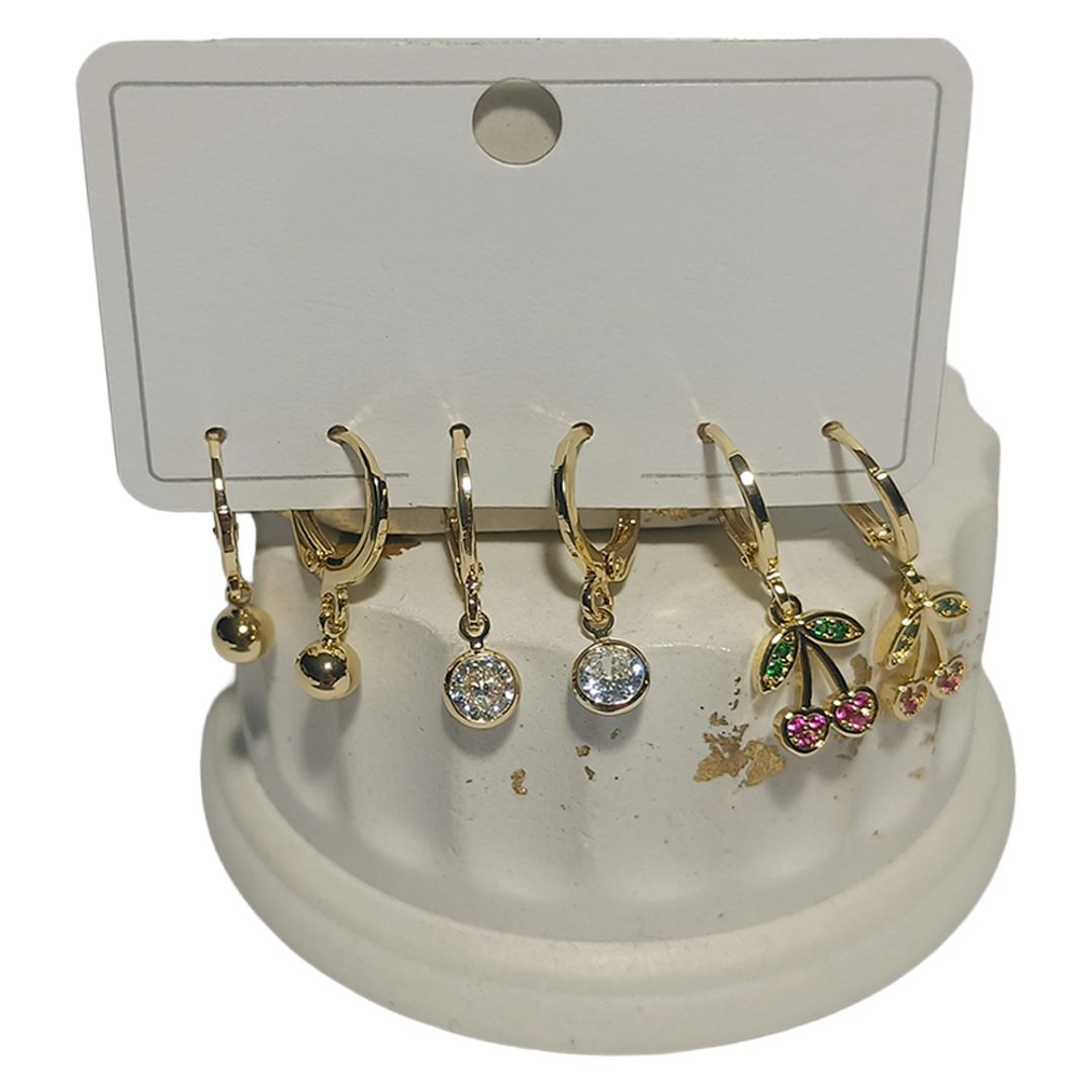 Tríos de aretes