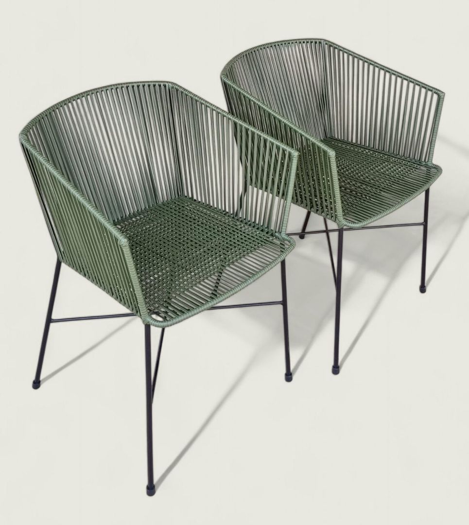 Silla de comedor tejido sencillo 