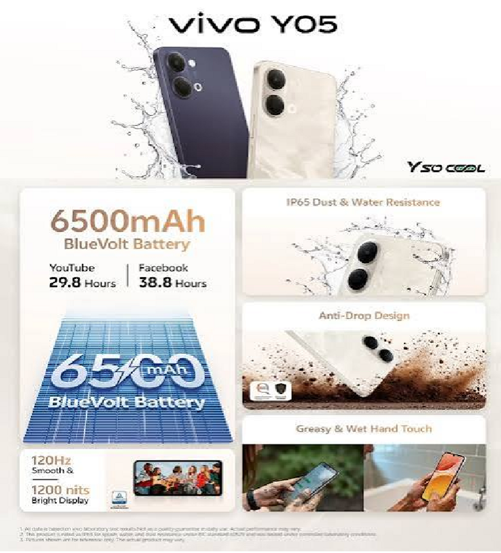 CEL VIVO Y05/4GB RAM/ 128 GB