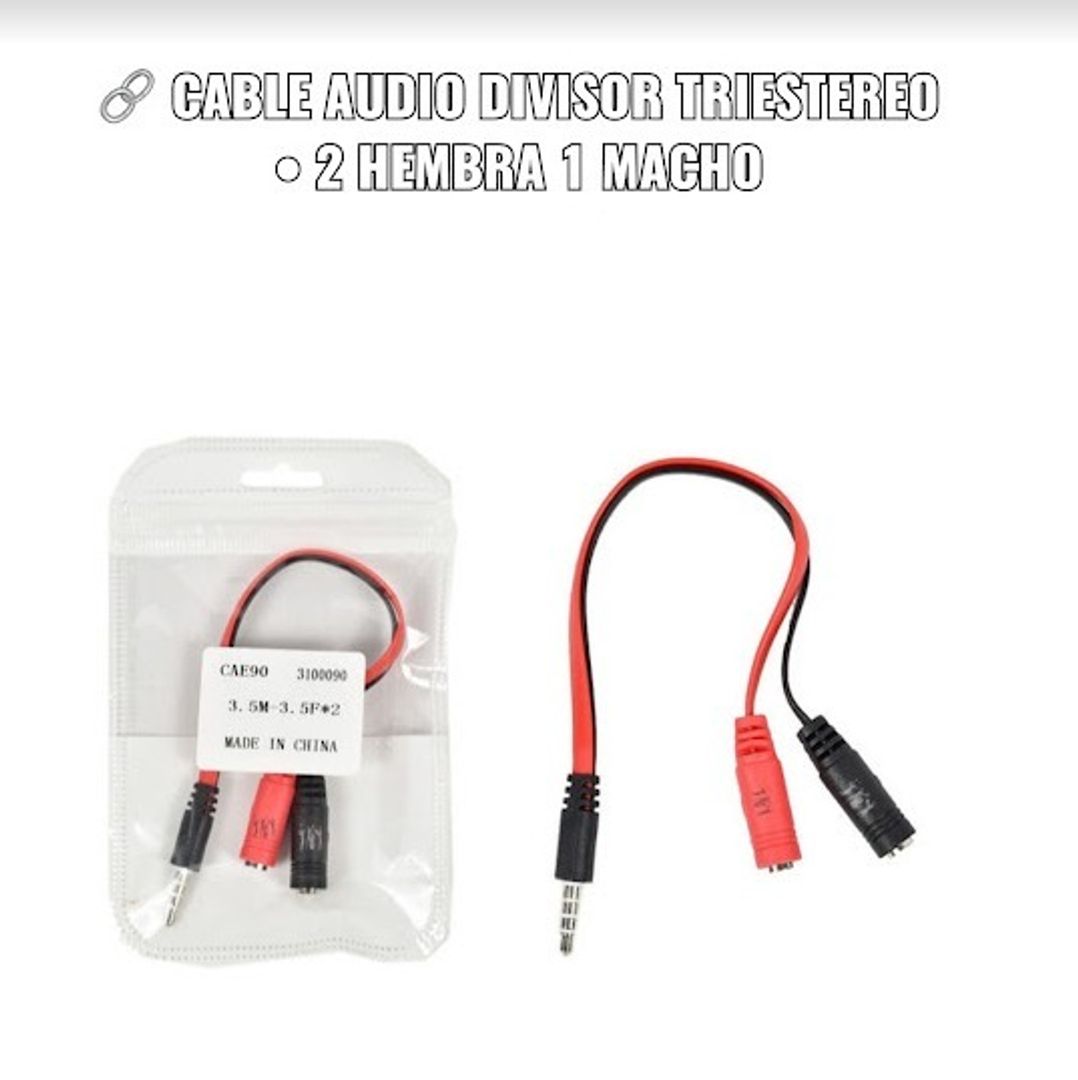 CABLE AUDIO DIVISOR TRIESTEREO