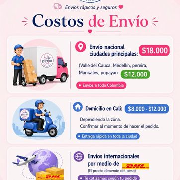 Imagen del producto Costos de envío 