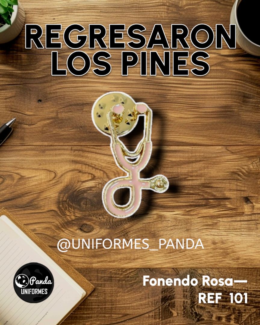  PIN FONENDO ROSA