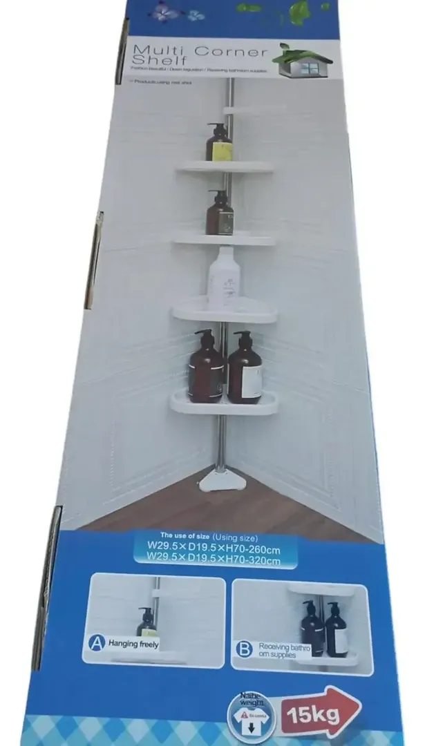 ORGANIZADOR ESQUINERO AJUSTABLE ESTANTE DUCHA