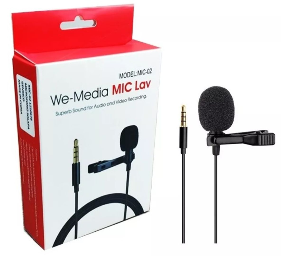 Micrófono solapa smartphone, pc o laptop