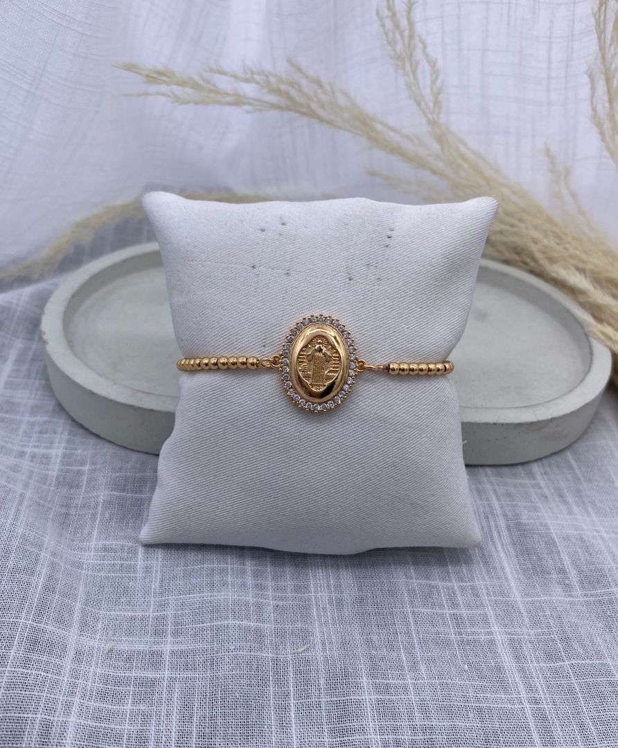 Pulsera San Benito, oro rosa, covergold 