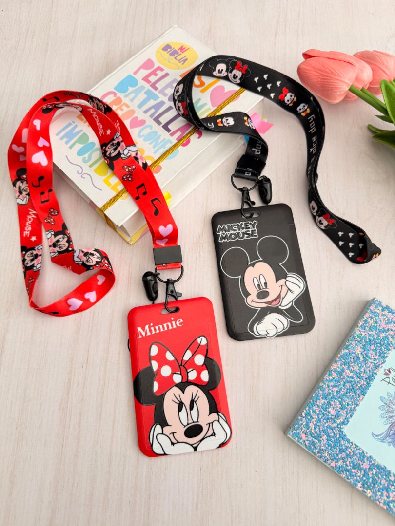Portacarnet Mickey y Minnie 