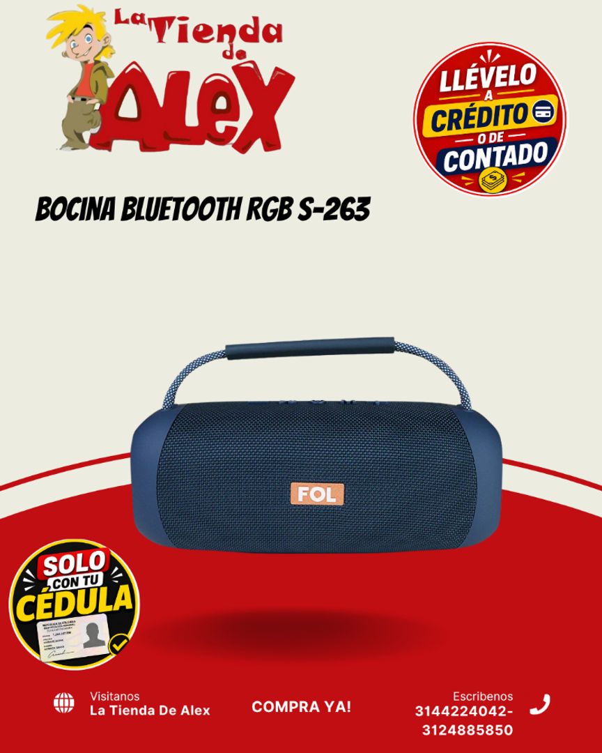 Bocina Bluetooth RGB S-263