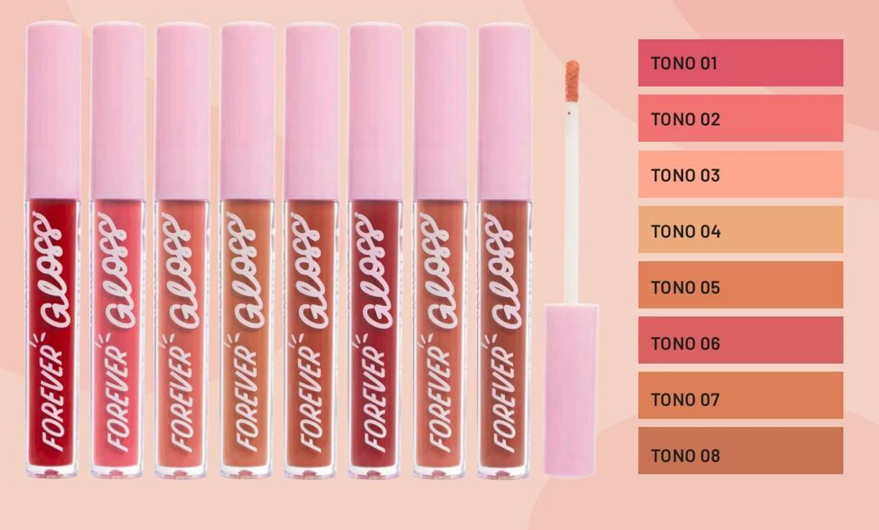 Kit X 8 Forever Gloss Ref BFG1776