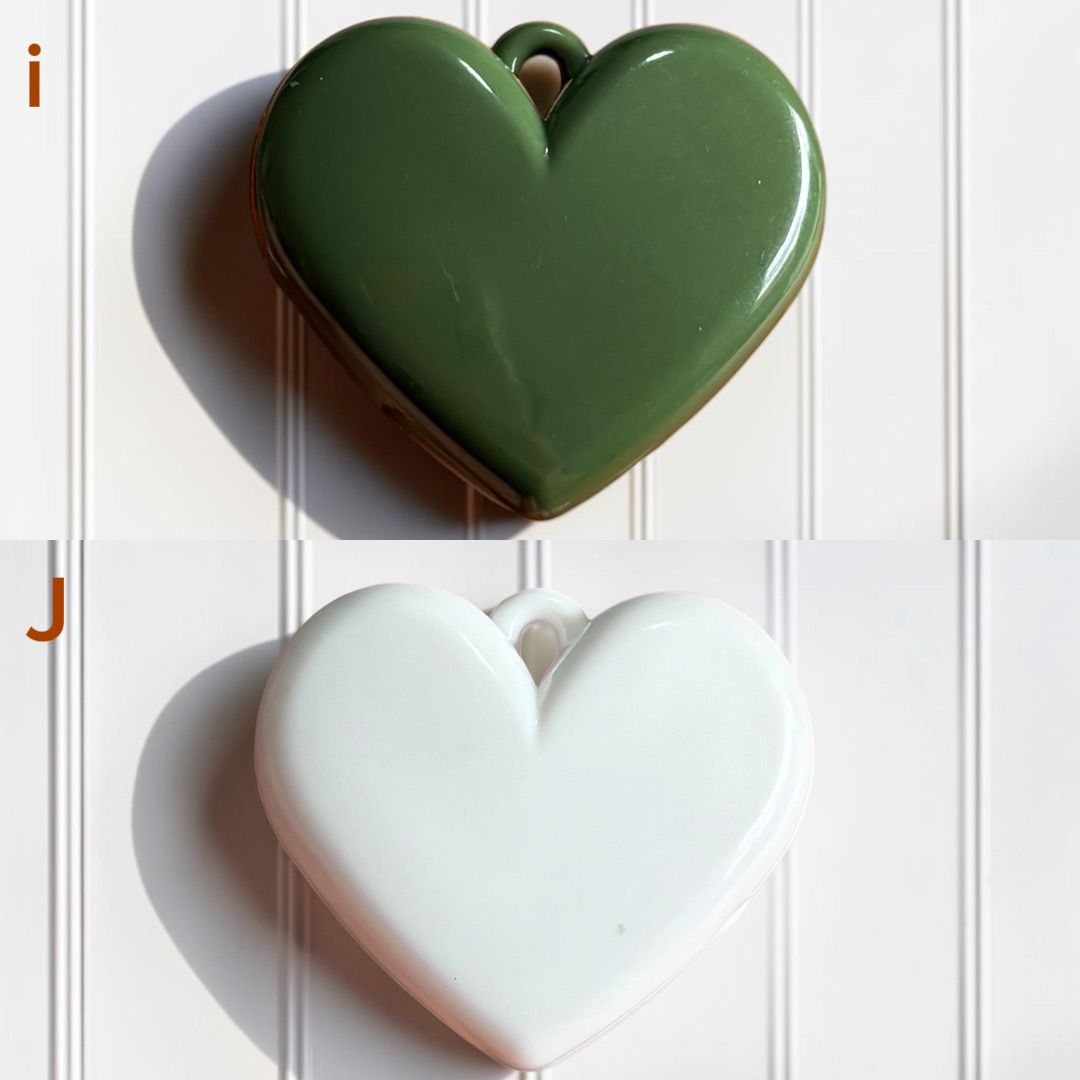 Dijes corazón Acrílico 
