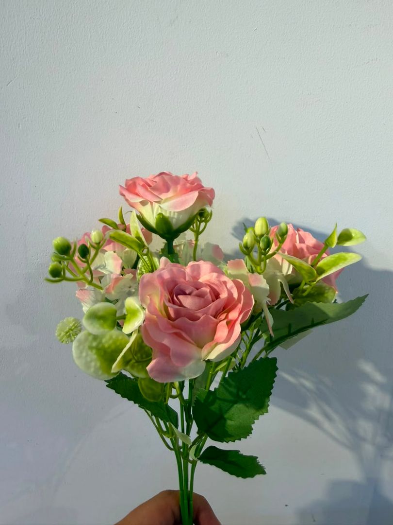 MINI ROSA X 7 ROSADA