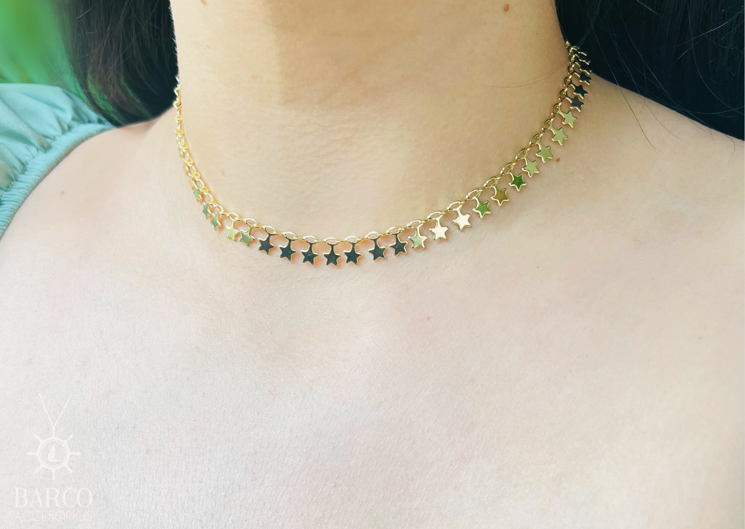 Choker estrella suspendida