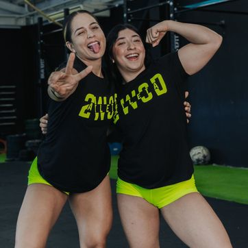 T- SHIRT   ATLETA DAMA NEGRO - AMARILLO NEON - imagen 1