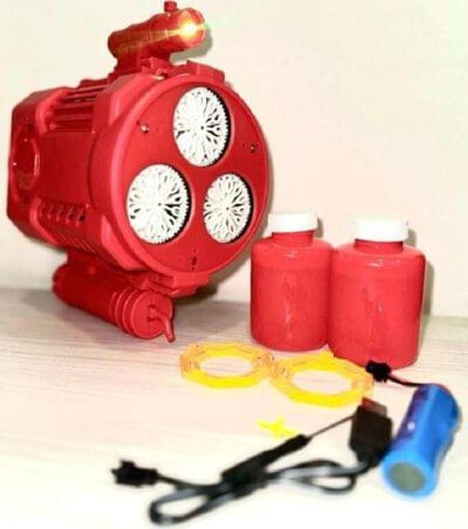 Maquina de burbujas pila recargable 