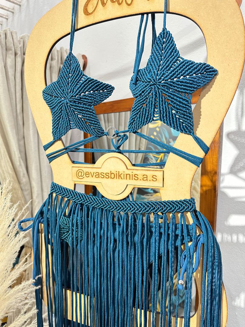 Set Selene +falda macramé 