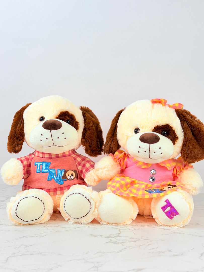 PERRO NIÑO Y NIÑA 35CM