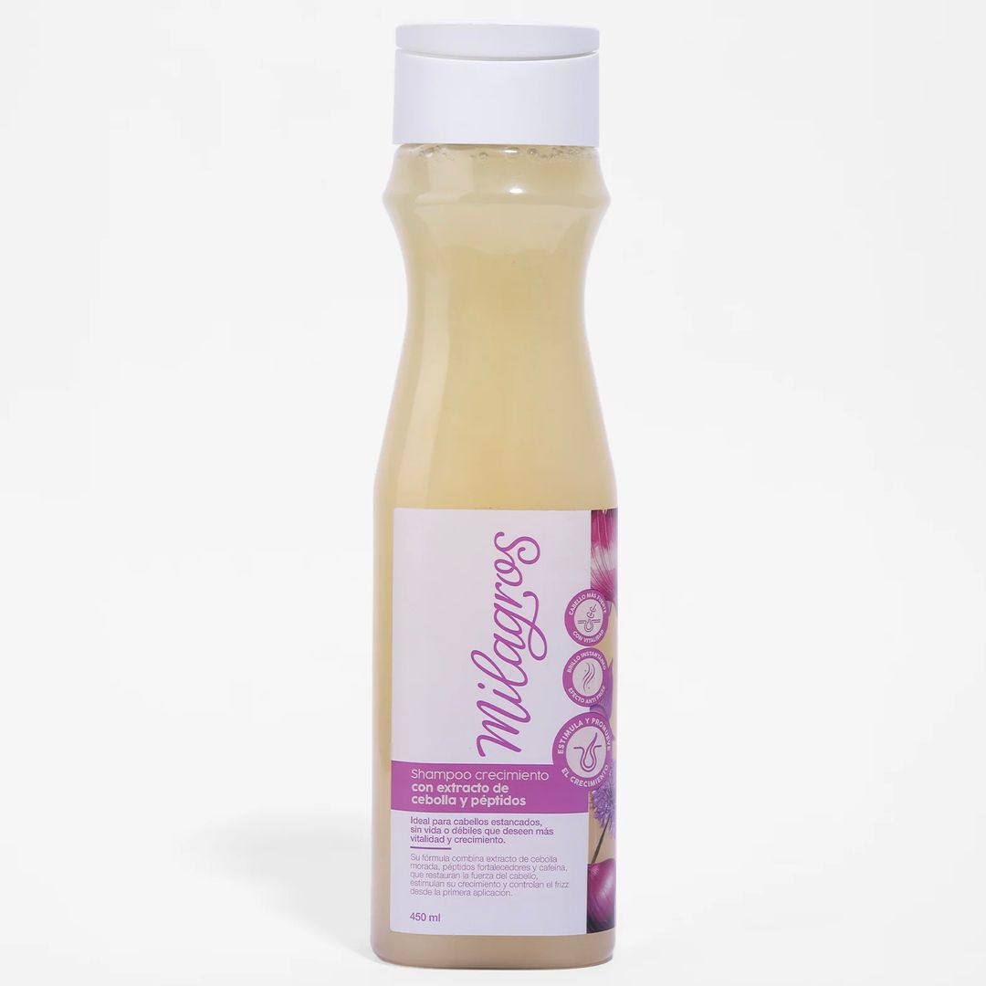 SHAMPOO CRECIMIENTO EXTRACTO DE CEBOLLA Y PEPTIDOS MILAGROS 
