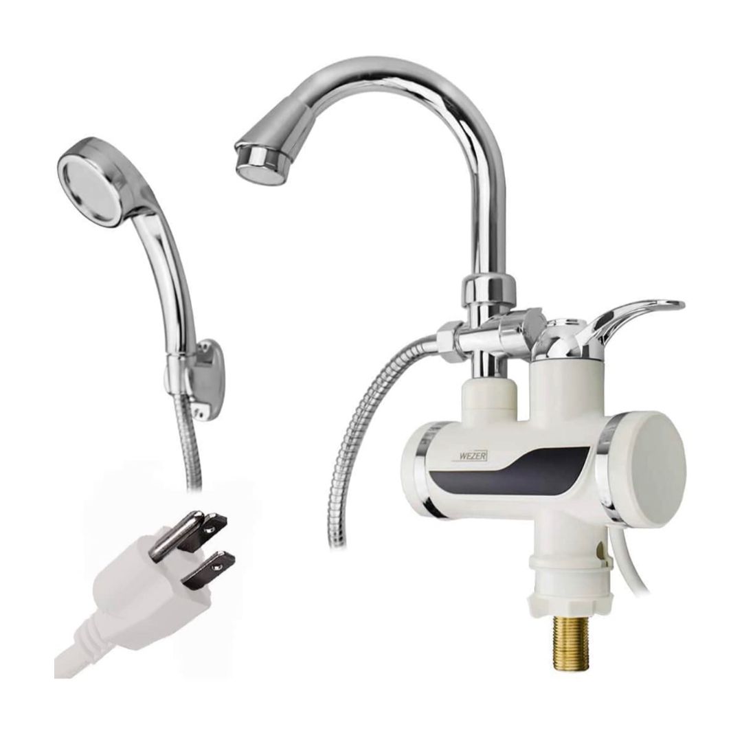 GRIFERÍA CALENTADOR CON TELE DUCHA 110v