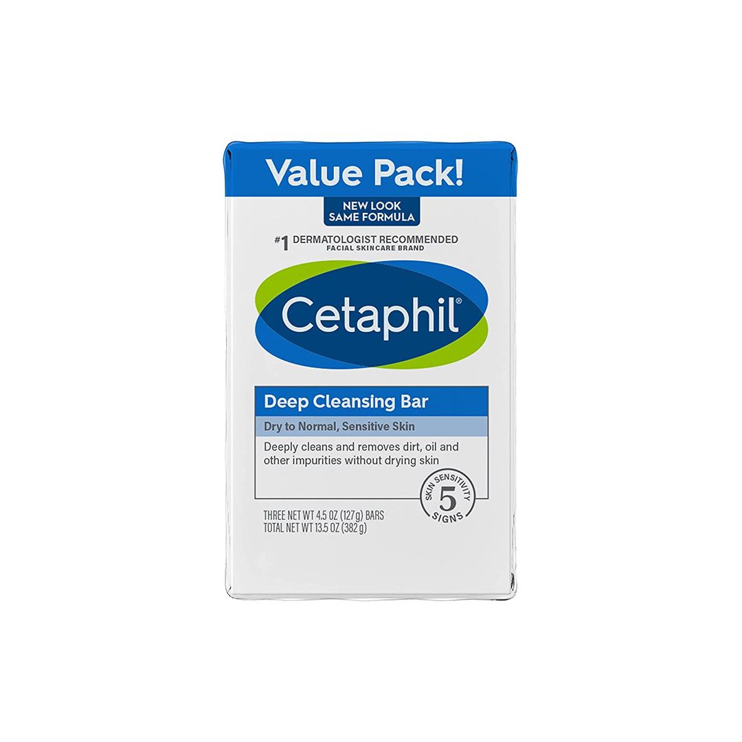 CETAPHIL Jabón x3 Barra Facial y Corporal