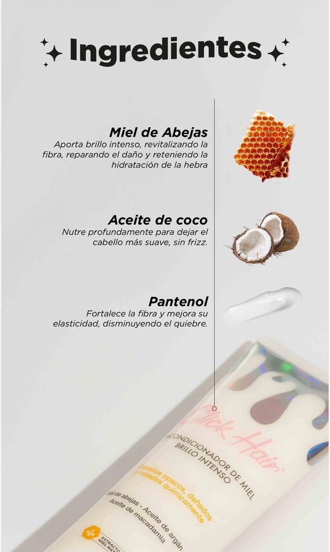 Acondicionador de miel click hair 