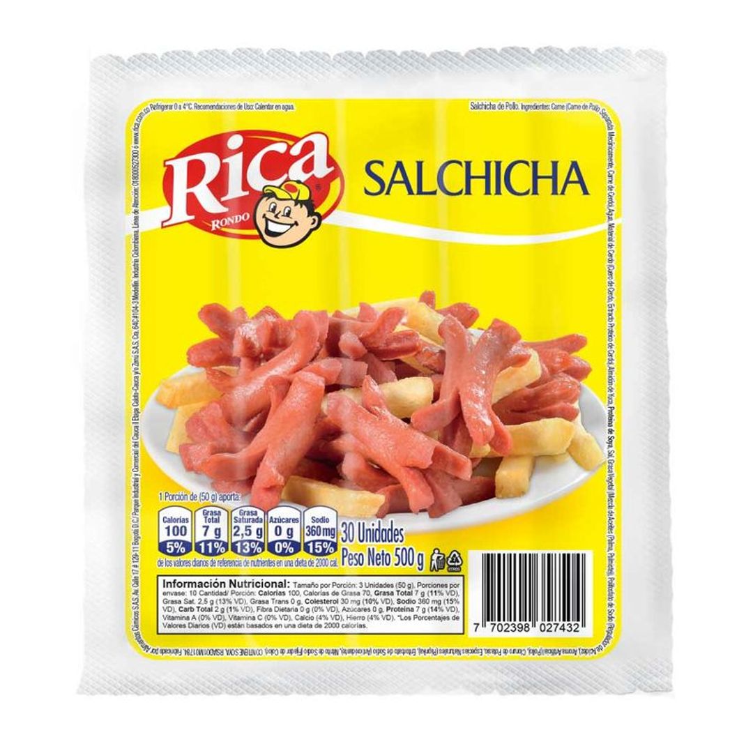 SALCHICHA RICA*500G