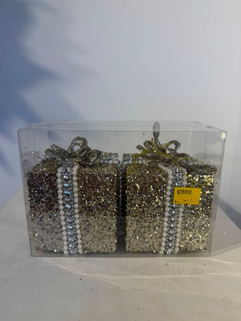 REGALO X 2 CHAMPAN ESCARCHADO CON PIEDRERIA 