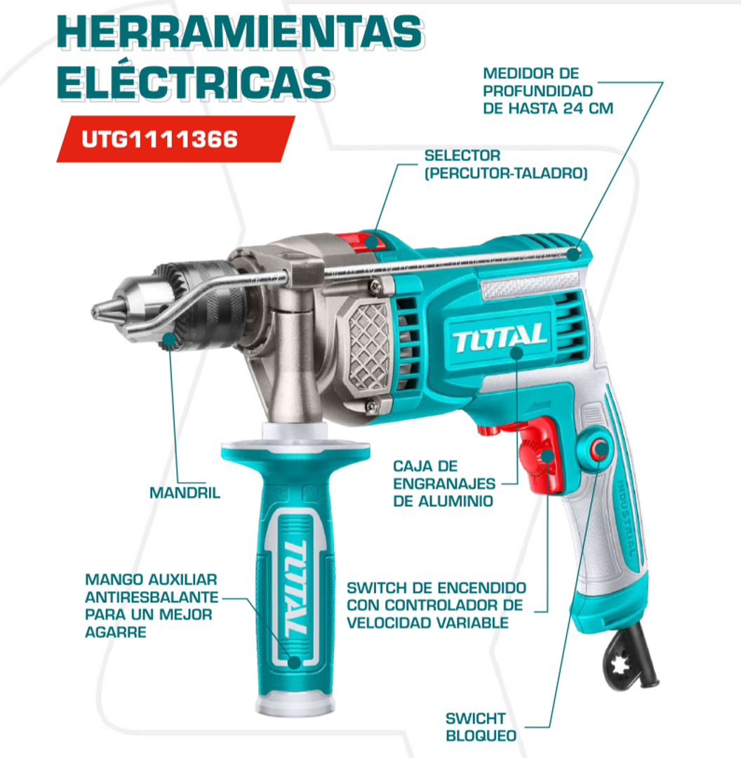 TALADRO 1/2" PERCUTOR 1010W 