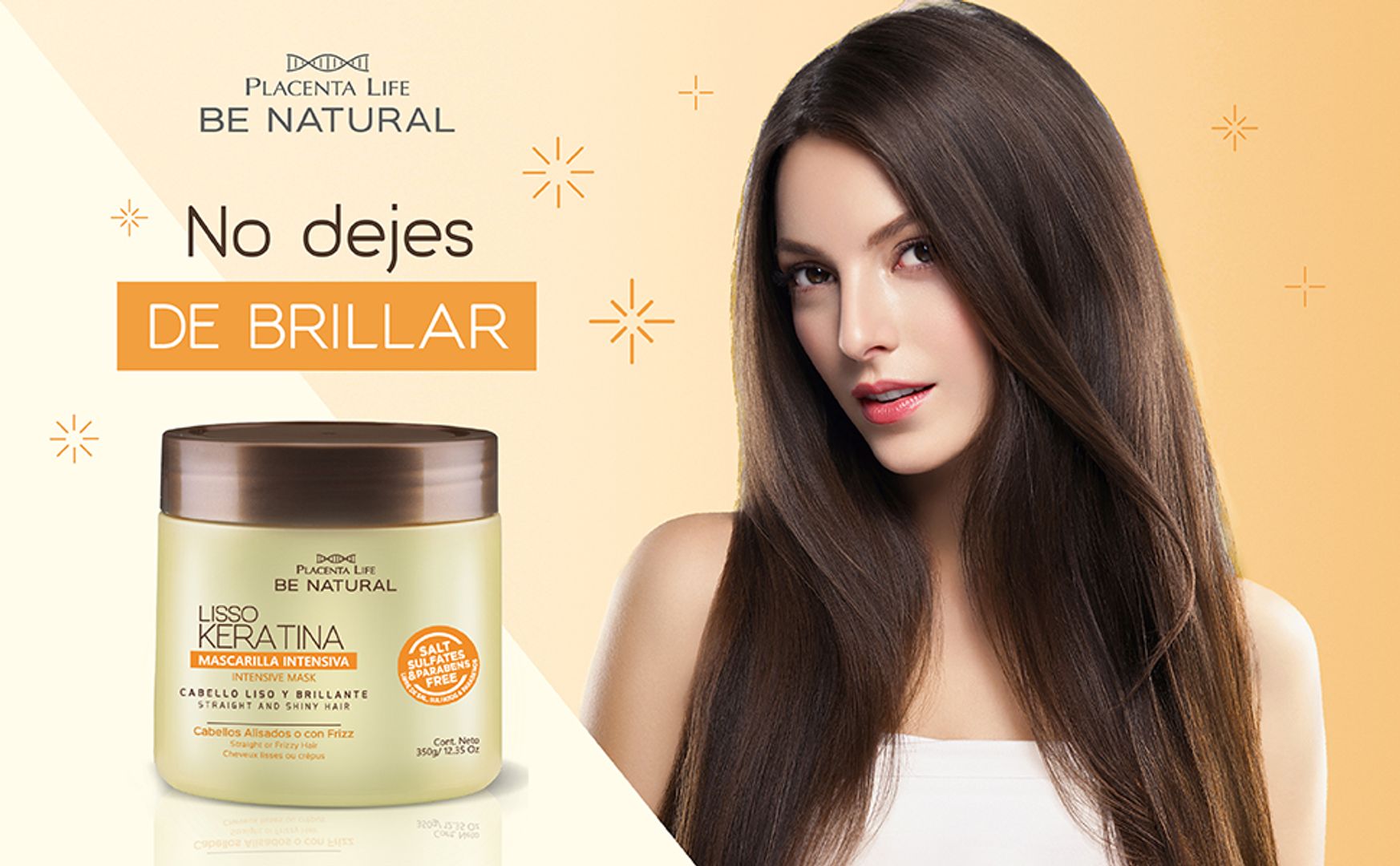 Mascarilla Be Natural Lisso Keratina 350g