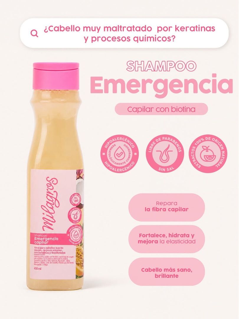 Shampoo emergencia 