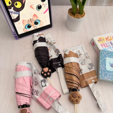 Mini sombrillas gatito 3d  - imagen 1