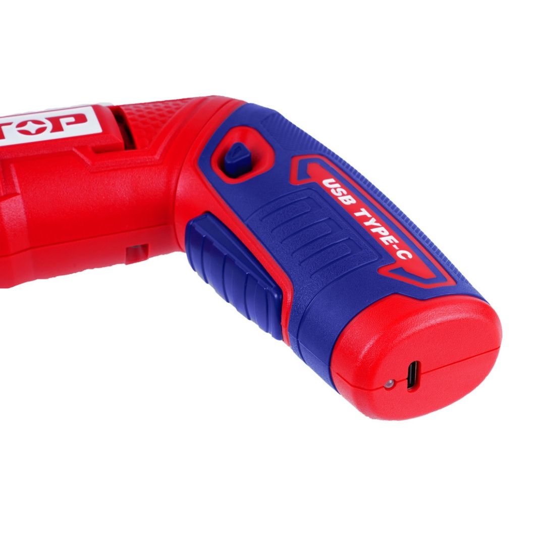 EMTOP ATORNILLADOR INALAM 4V AJUSTABLE 2 POSICIONES + 19PCS 