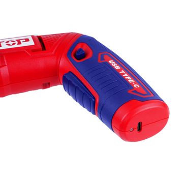 EMTOP ATORNILLADOR INALAM 4V AJUSTABLE 2 POSICIONES + 19PCS  - imagen 5