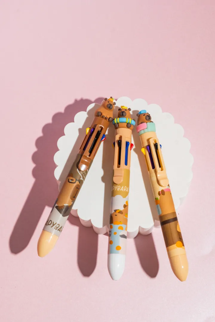 LAPICERO 8COLOR CAPYBARA