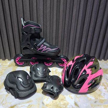Imagen del producto PATIN CHICAGO NEGRO CON FUCSIA MONOBLACK