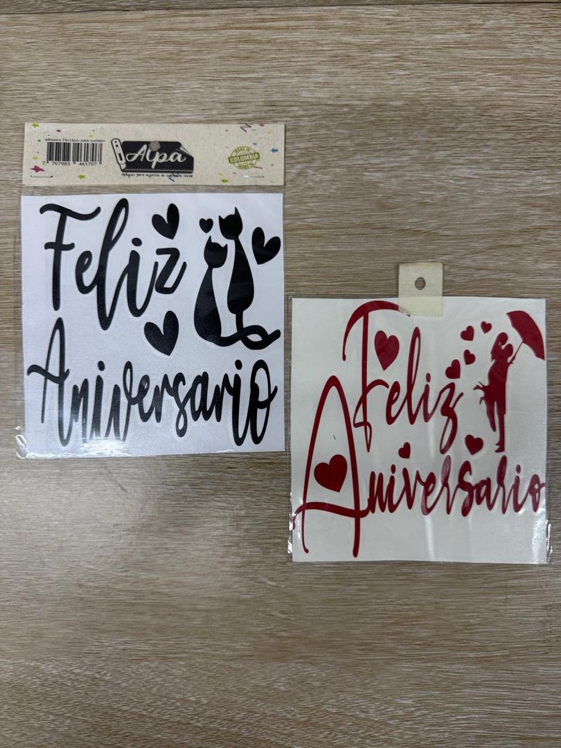 000 STICKER PEQUEÑO "FELIZ ANIVERSARIO"