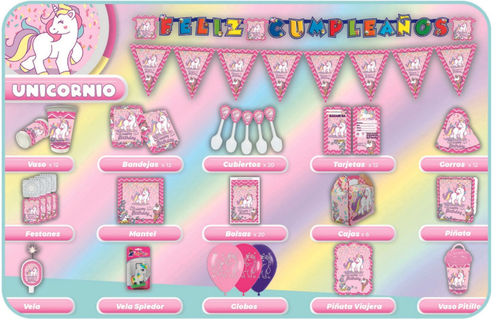 DECORACIÓN UNICORNIO