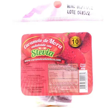 Imagen del producto CARAMELO DIETETICO MORA X 10 UND