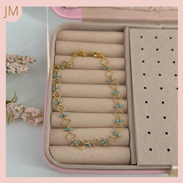 Imagen del producto Tobillera Cuadritos AZULES