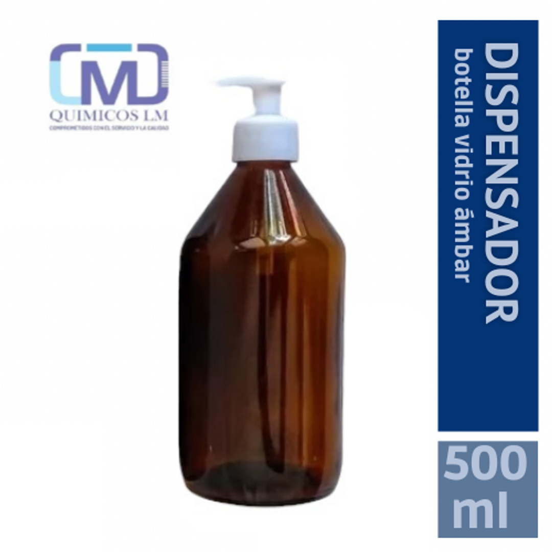 DISPENSADOR VIDRIO 500ml/ VALVULA CREMERA