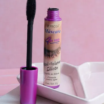 Pestañina Volumen Silicon Tapa Fucsia – Prosa - imagen 1