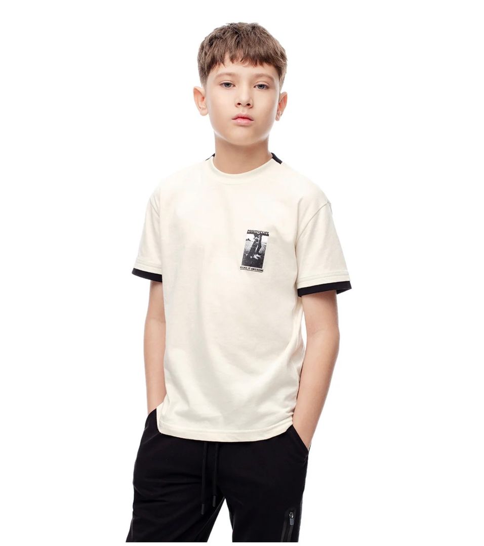 Camiseta regular en algodón niño 