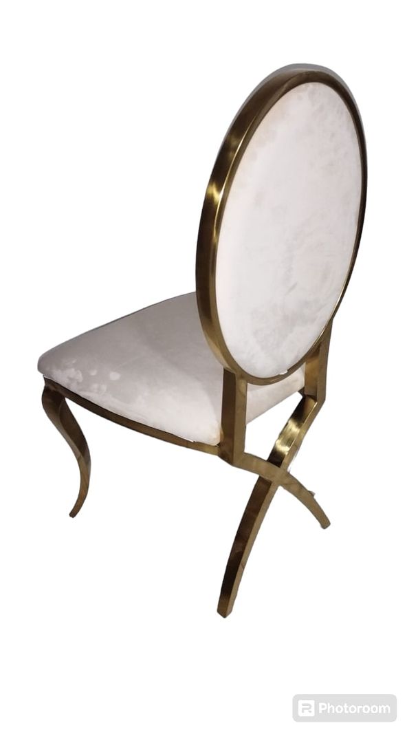 SILLAS DORADAS PATAS CRUZADAS 