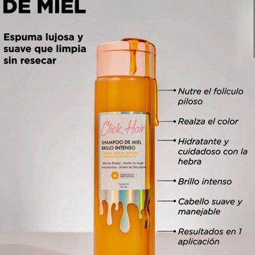 Imagen del producto CLICK HAIR SHAMPOO DE MIEL BRILLO INTENSO