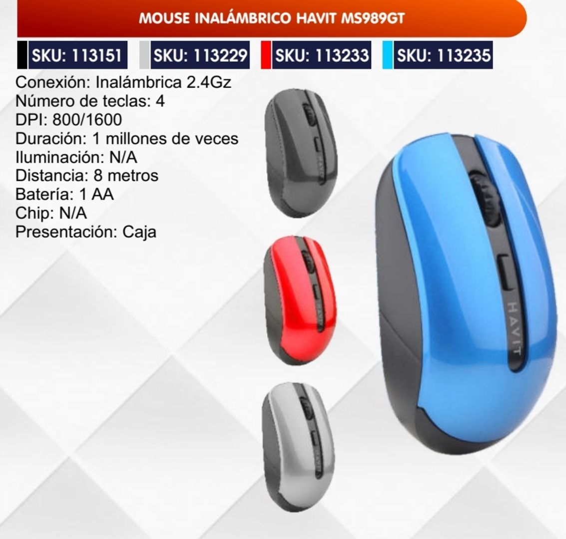 MOUSE INALÁMBRICO HAVIT