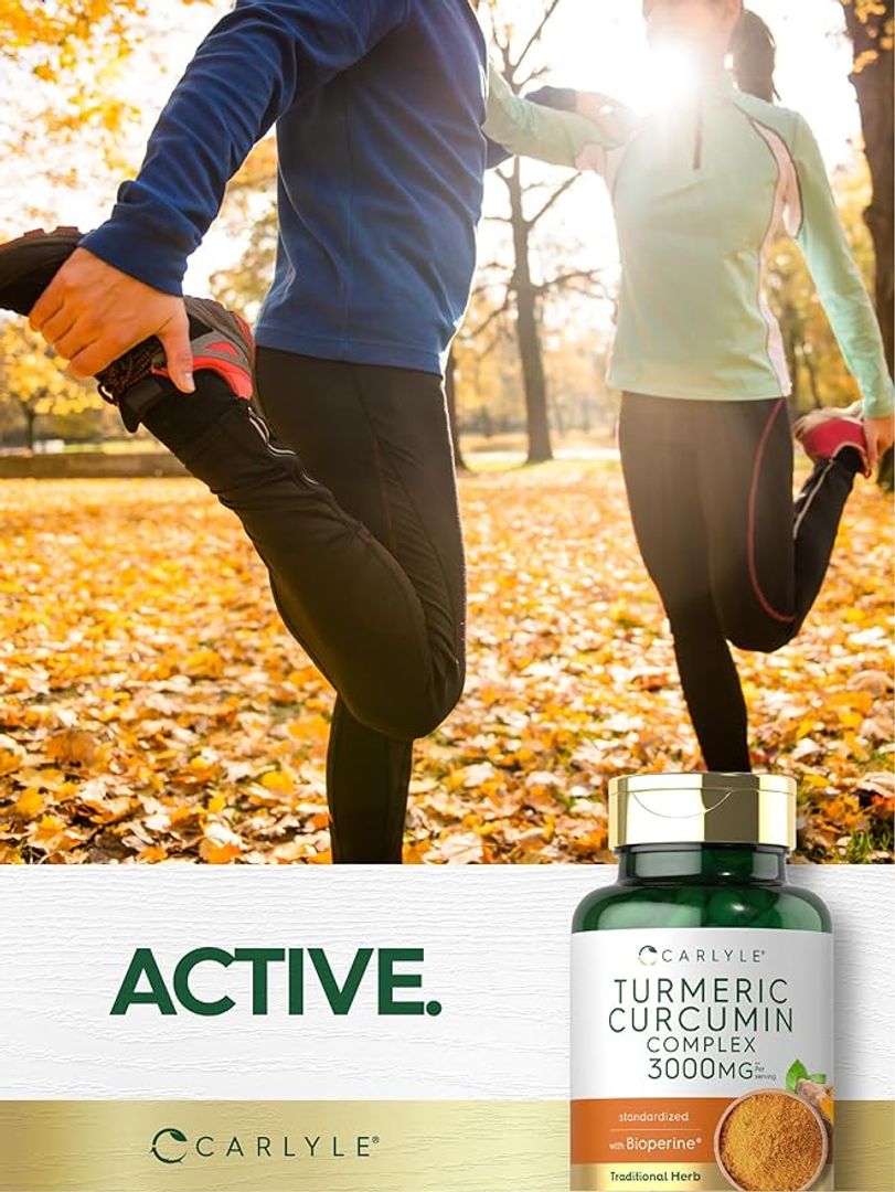 Curcumina de cúrcuma con bioperina 3000 mg 90 cáp en polvo con pimienta negra