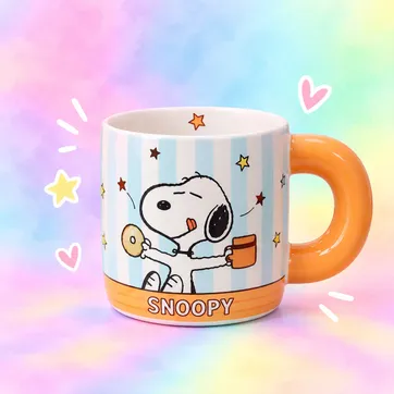 Imagen del producto Mug Snoopy Naranja Manija Gruesa