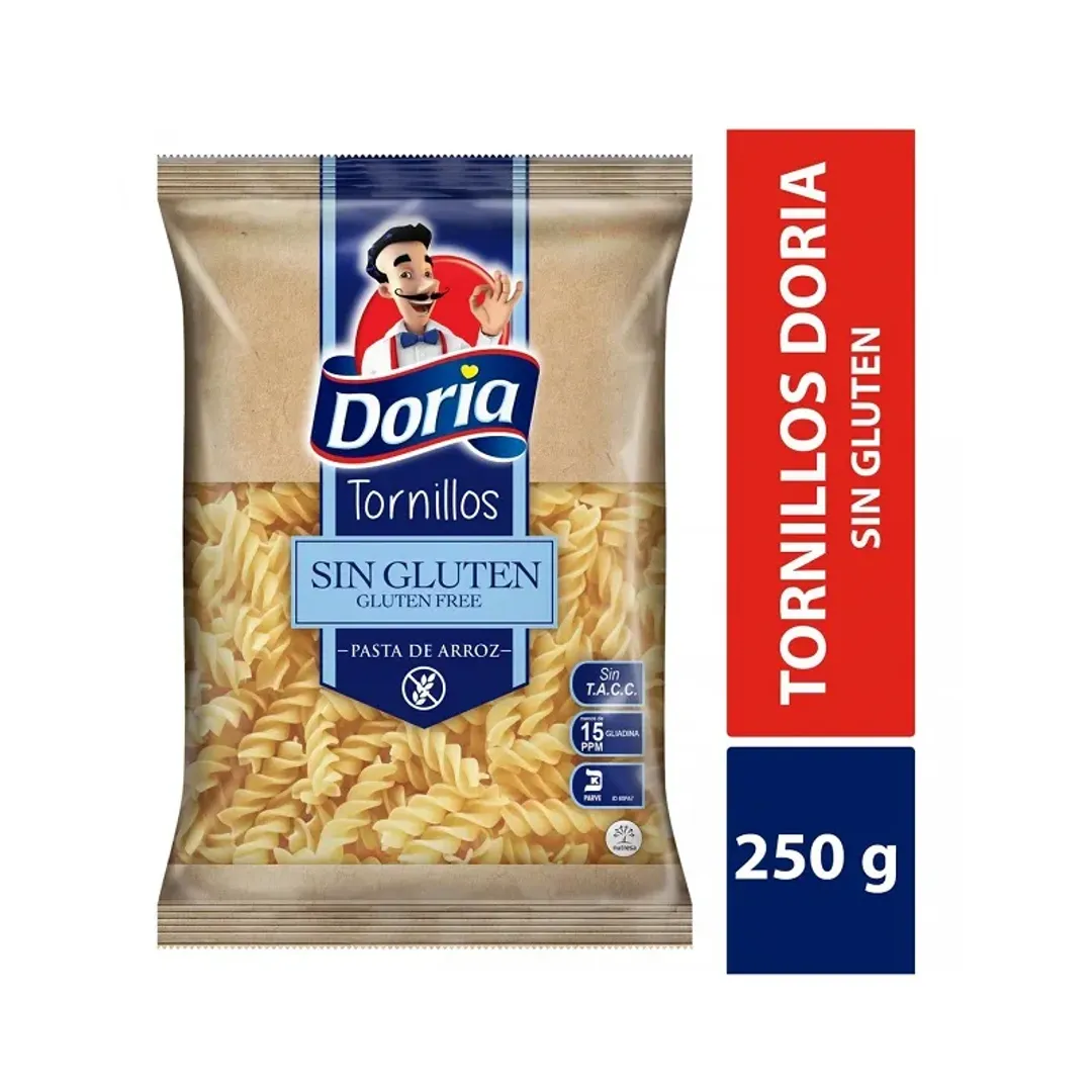 TORNILLOS SIN GLUTEN DORIA*250G