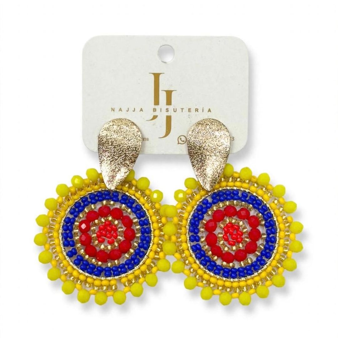 Aretes Tejido Colombia 